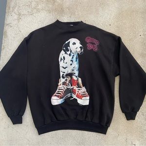 90s Vintage Disney 101 Dalmatians Crewneck with Snoop Dog Airbrush